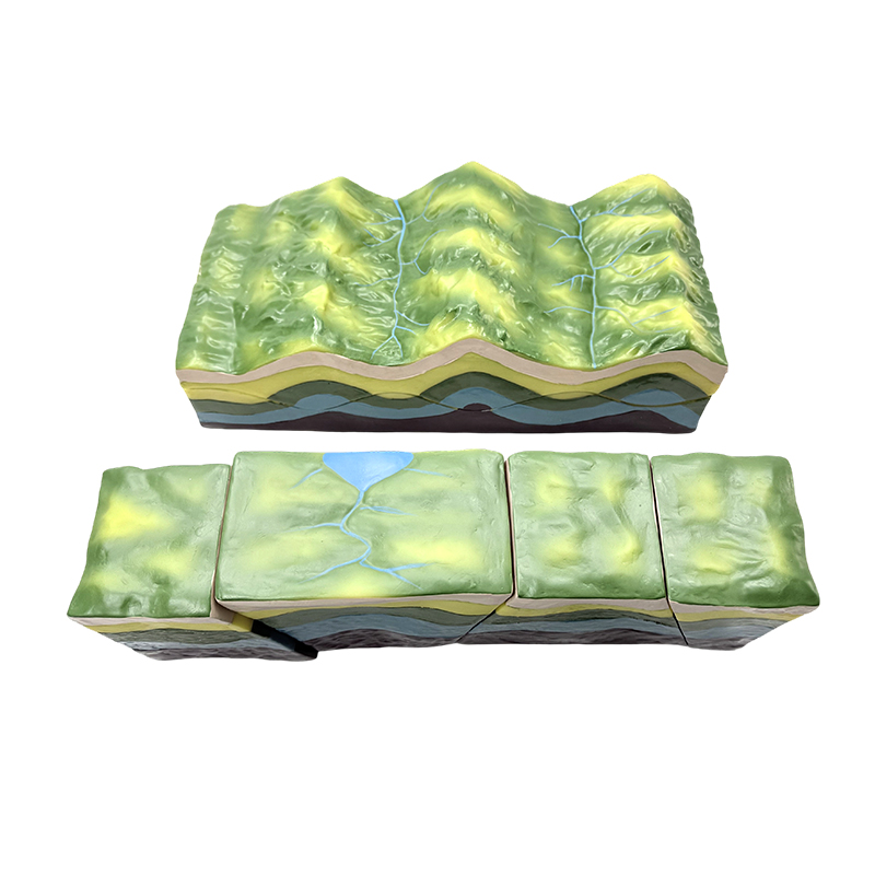 Model for geological teaching instrument model fault fold geometric demonstration model